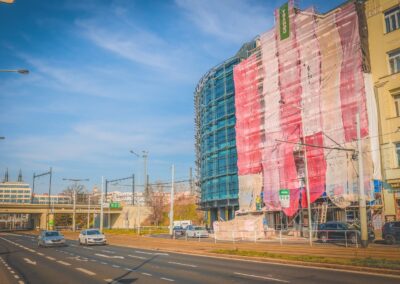 Špaletová okna v BD – Praha 7, Bubenské nábřeží